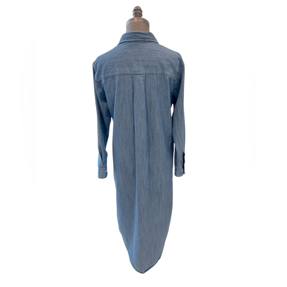 Frank & Eileen Blue Denim Maxi Shirt Dress - Picture 7 of 15